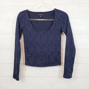 🔥AEO American Eagle Floral Long Sleeve Top
